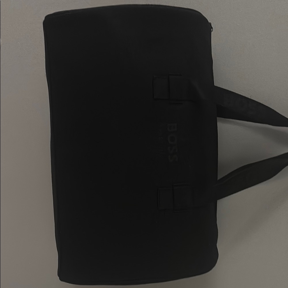 Boss Black Duffel Bag Structured Design